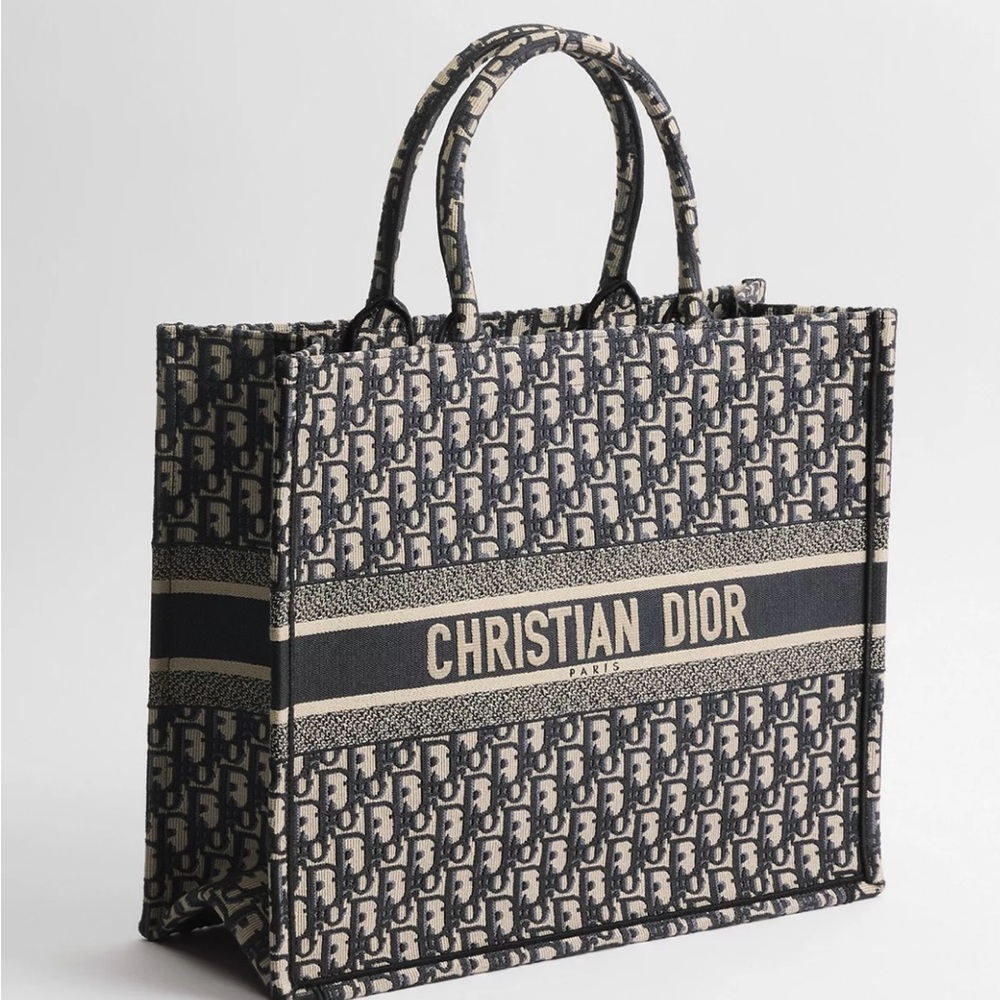 Dior Black and Cream Tote Bag